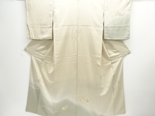 JAPANESE KIMONO / HOMONGI / EMBROIDERY / BRANCH FLOWER / ARTIST WORK